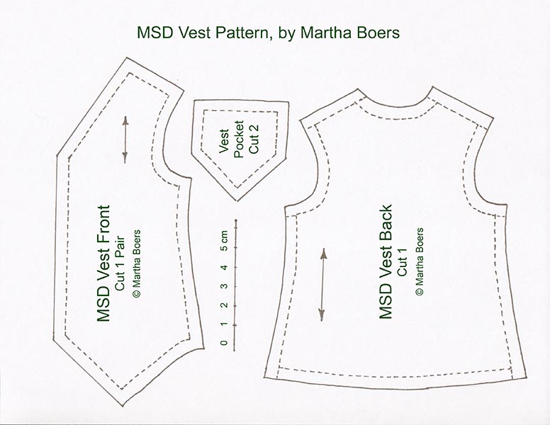 MSD Vest Pattern Tutorials Antique Lilac